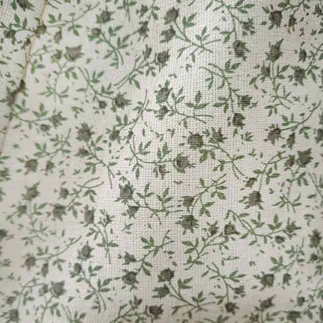 algodon flores verdes